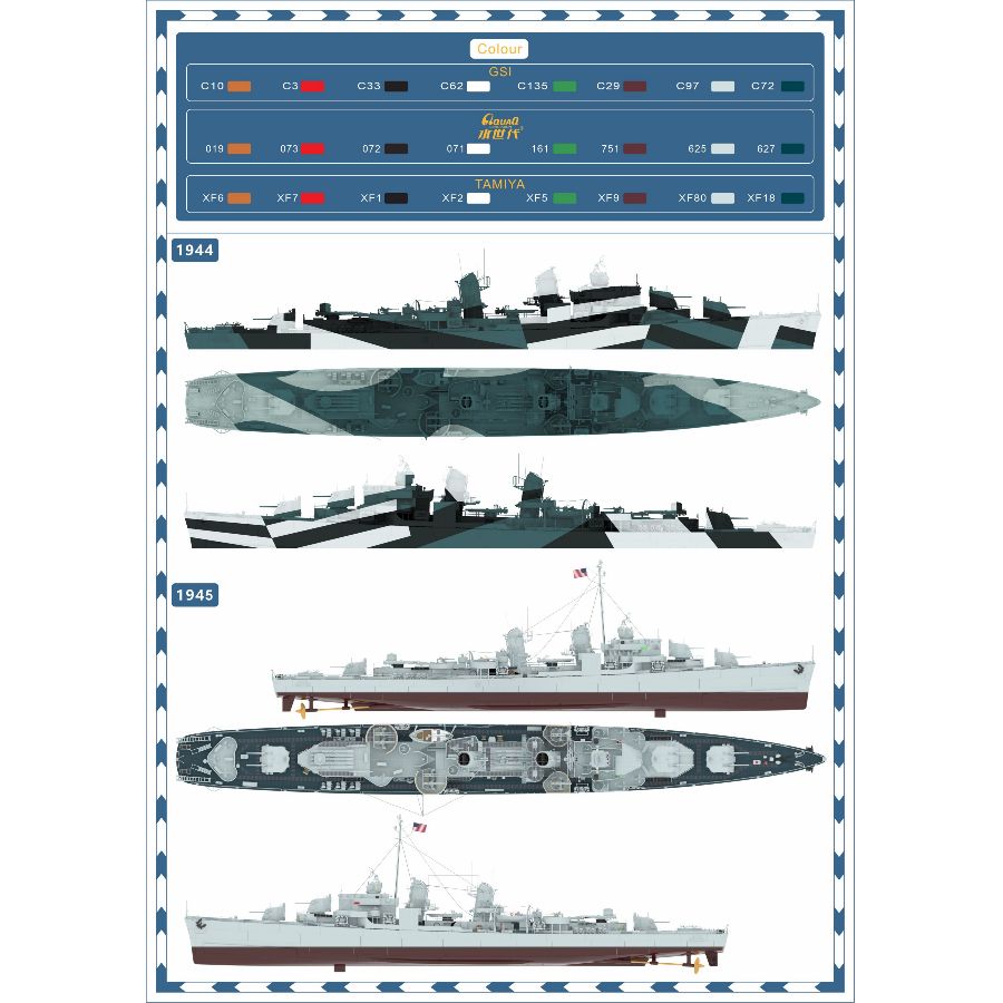 TM35007FH 1/350 USS Destroyer  - Model Kit Yacht ulasan dan harga